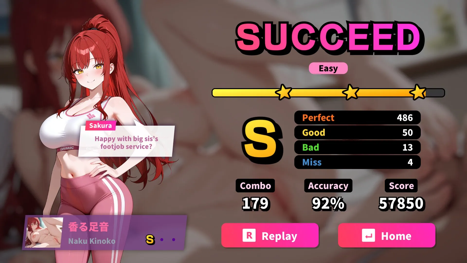 Sex Beats gameplay screenshot 2 (Ren'Py adult game) by Naku Kinoko – free download