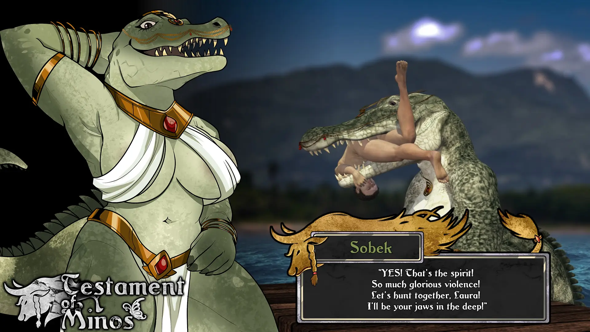 Testament of Minos gameplay screenshot 10 (Ren'Py adult game) by Drages Animations – free download