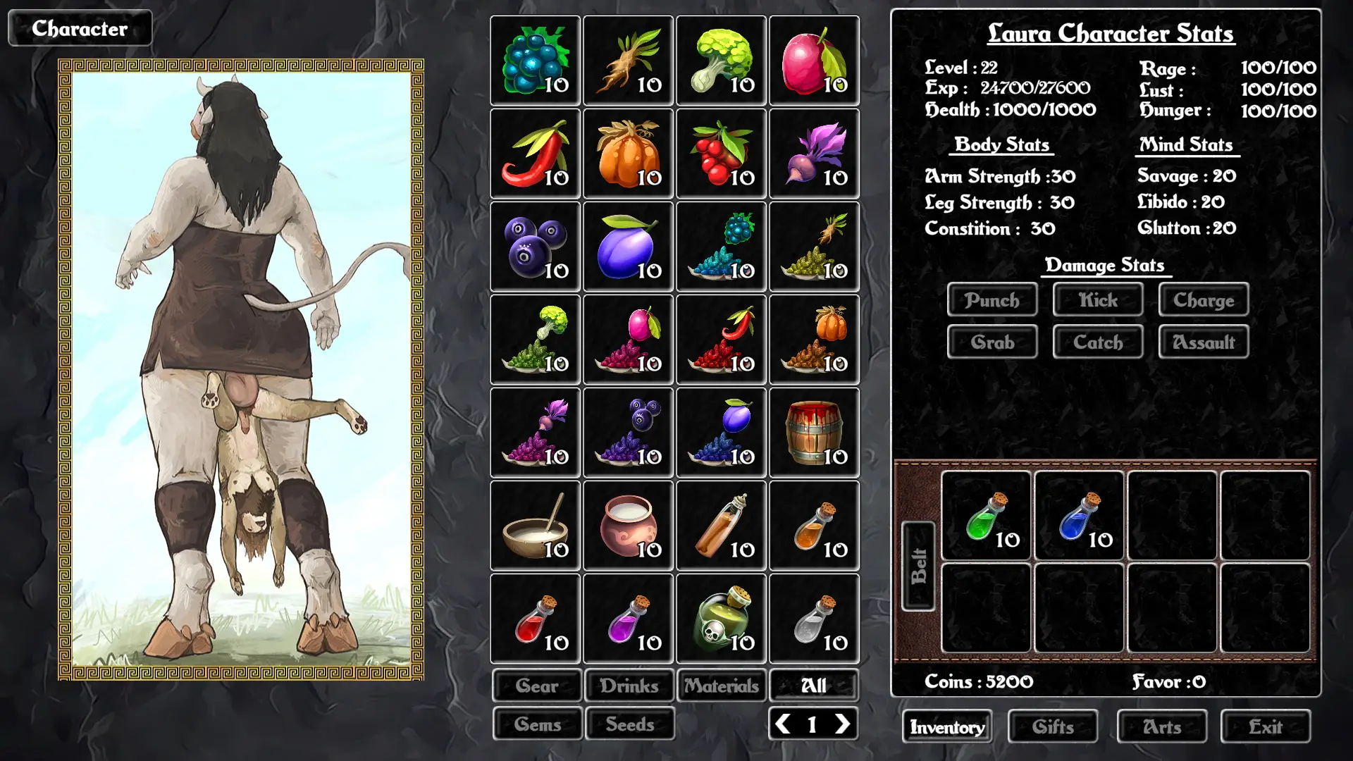 Testament of Minos gameplay screenshot 14 (Ren'Py adult game) by Drages Animations – free download