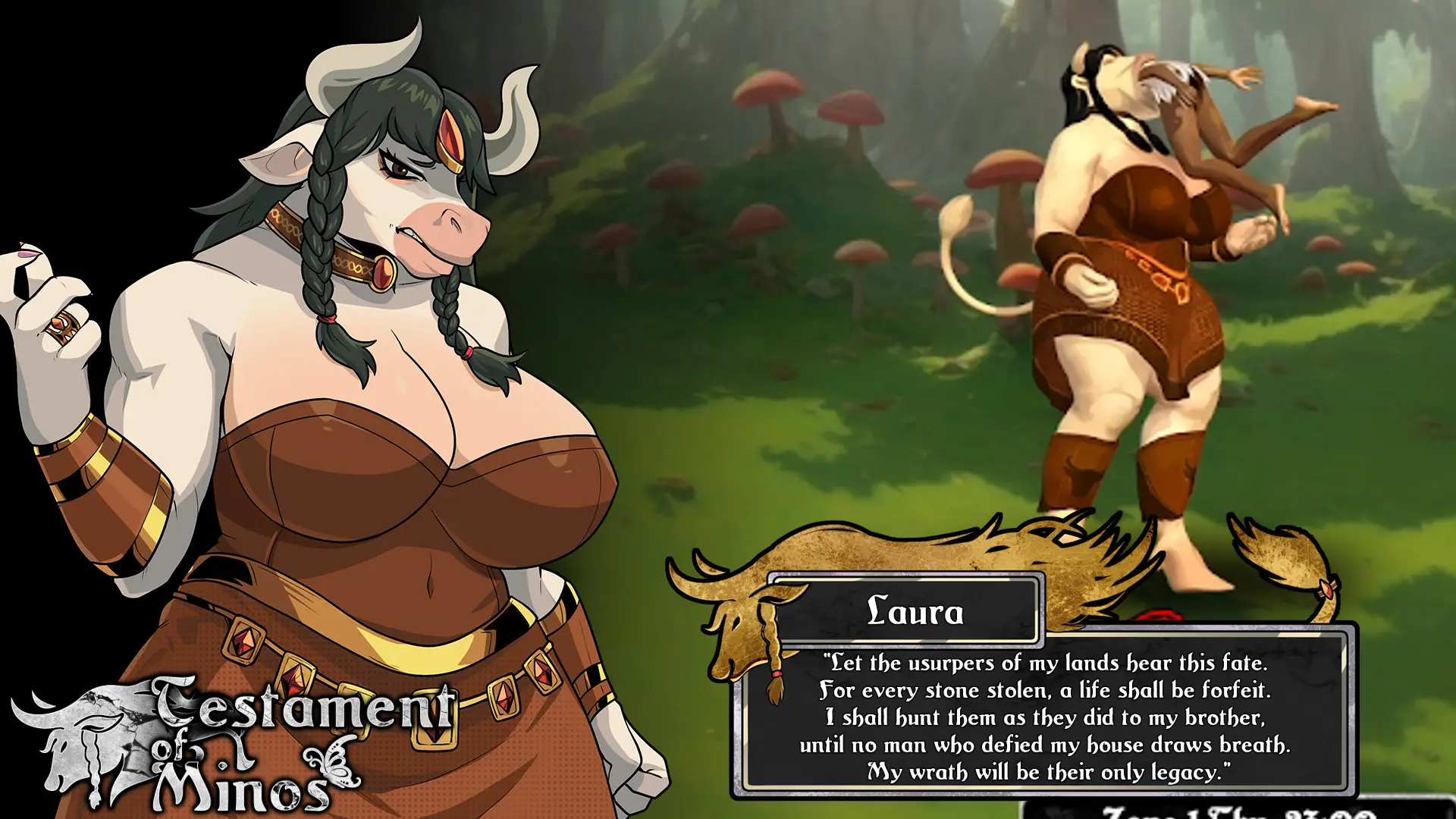 Testament of Minos gameplay screenshot 19 (Ren'Py adult game) by Drages Animations – free download