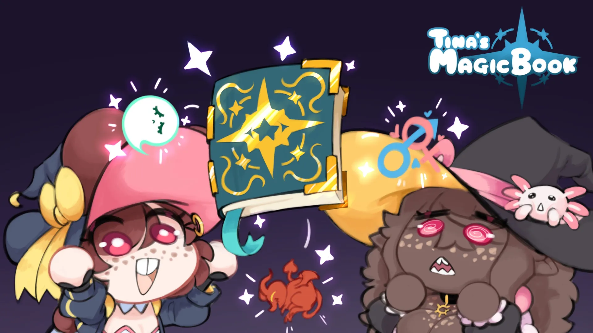 Tina’s Magic Book cover 1.1 – Ren'Py adult game by Polygonheart free download