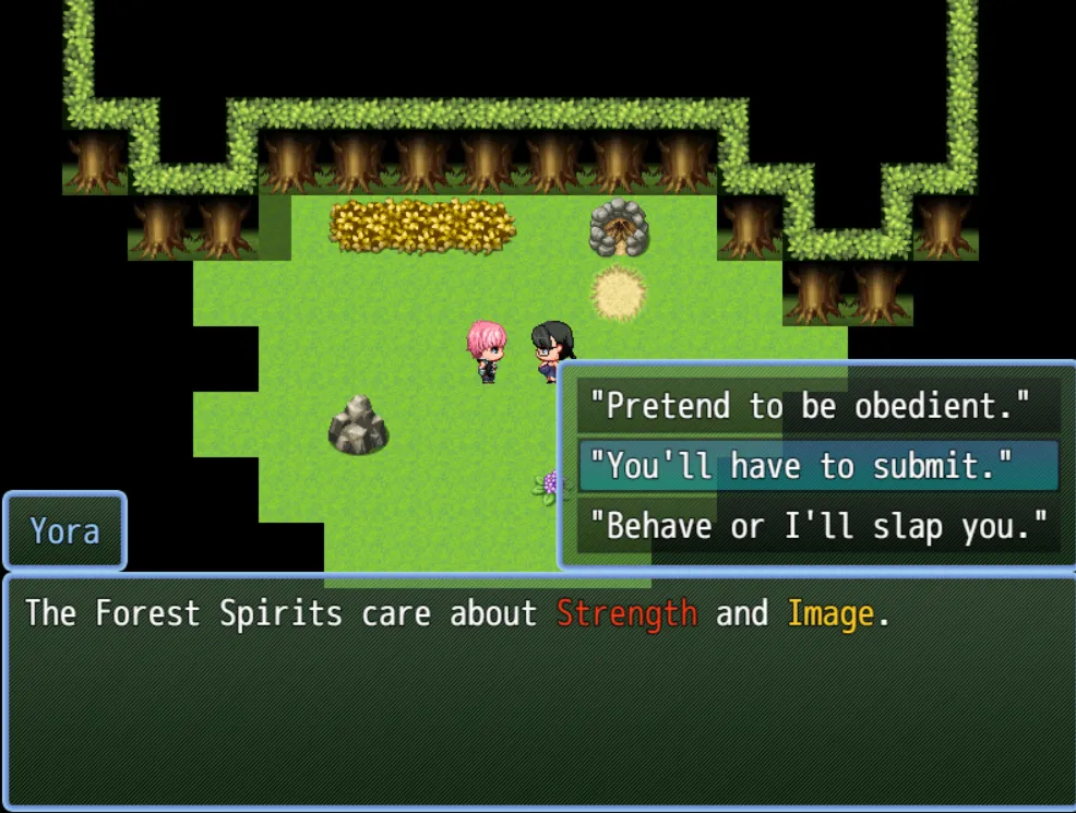 Aria Mountain Window gameplay screenshot 3 (Ren'Py adult game) by moriAPC – free download