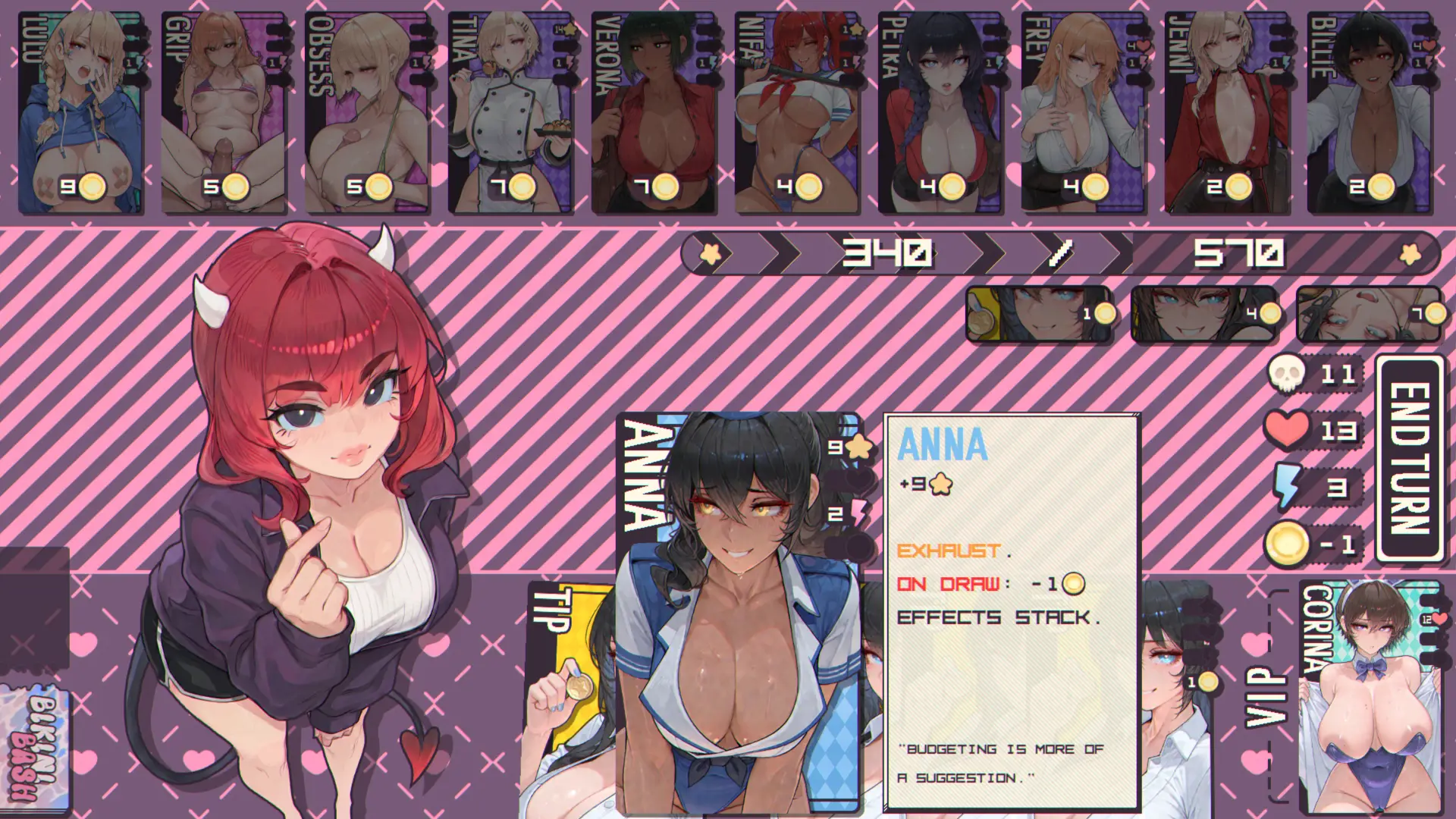 Bikini Bash gameplay screenshot 4 (Ren'Py adult game) by EveEvergreen – free download