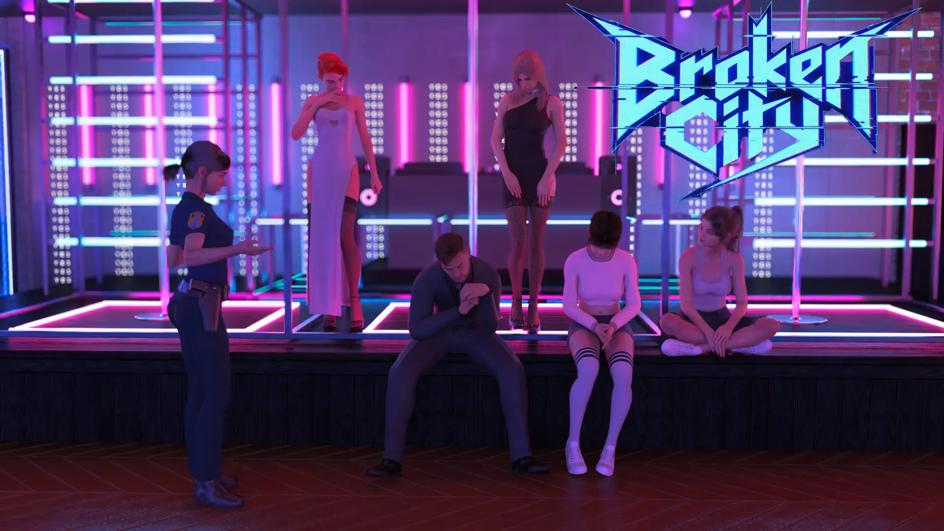 Broken City cover 0.15 Remake – Ren'Py adult game by Fullchill free download