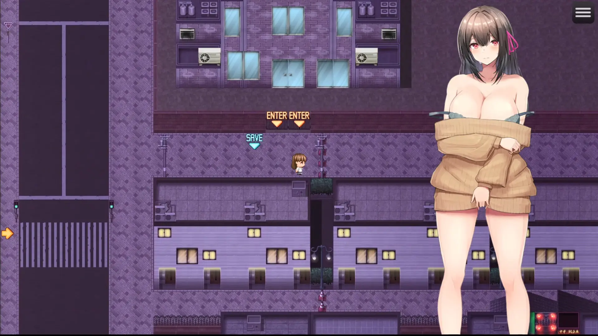 Midnight Exhibitionist DX Edition gameplay screenshot 6 (Ren'Py adult game) by Shimizuan – free download