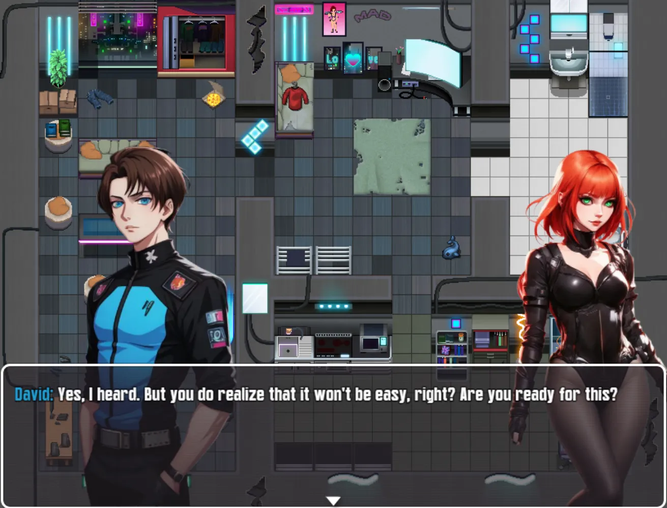 Cyberwhores gameplay screenshot 6 (Ren'Py adult game) by Moonnut – free download