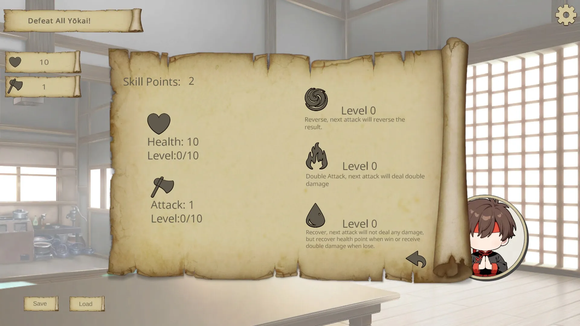 Janken Exorcist gameplay screenshot 1 (Ren'Py adult game) by DessertTheory – free download