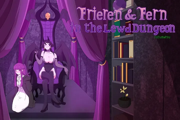 Frieren and Fern in the Lewd Dungeon gameplay screenshot 3 (Ren'Py adult game) by Kazumatsu – free download