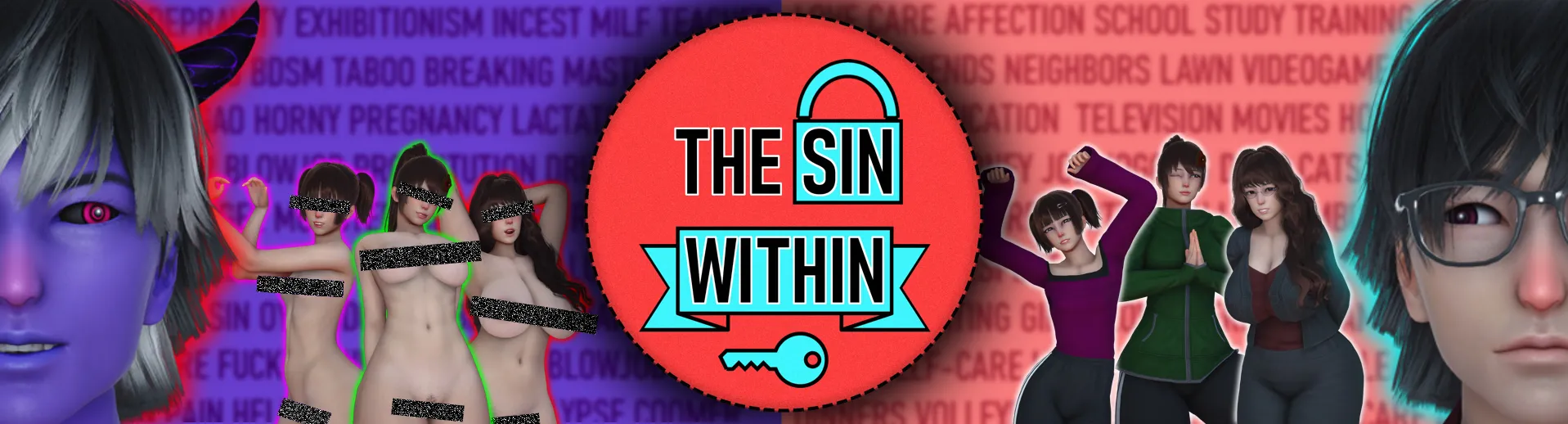 The Sin Within cover 0.5.2 – Ren'Py adult game by CigarRex free download