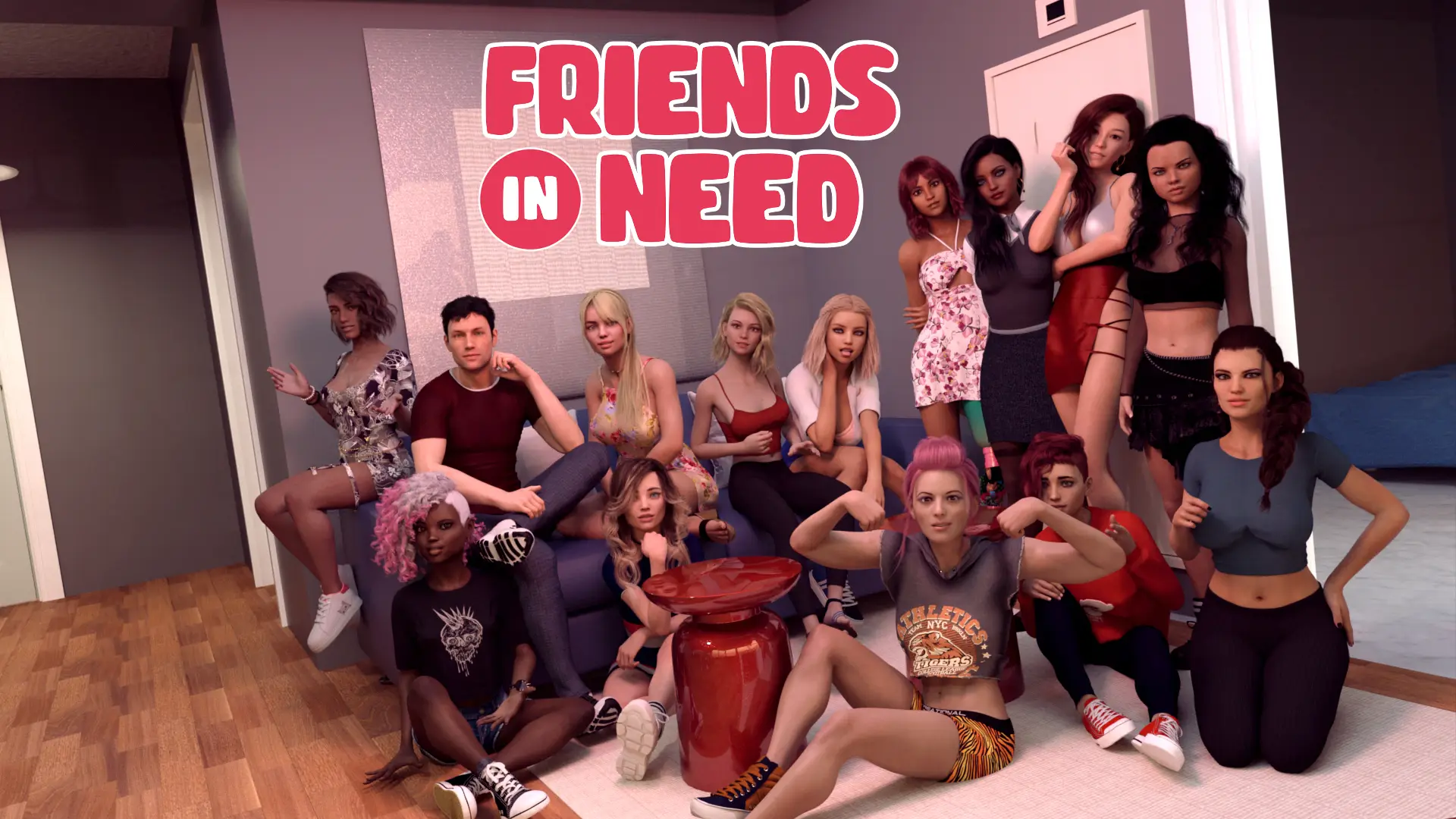 Friends in Need cover Chapter 15 Beta – Ren'Py adult game by NeonGhosts free download