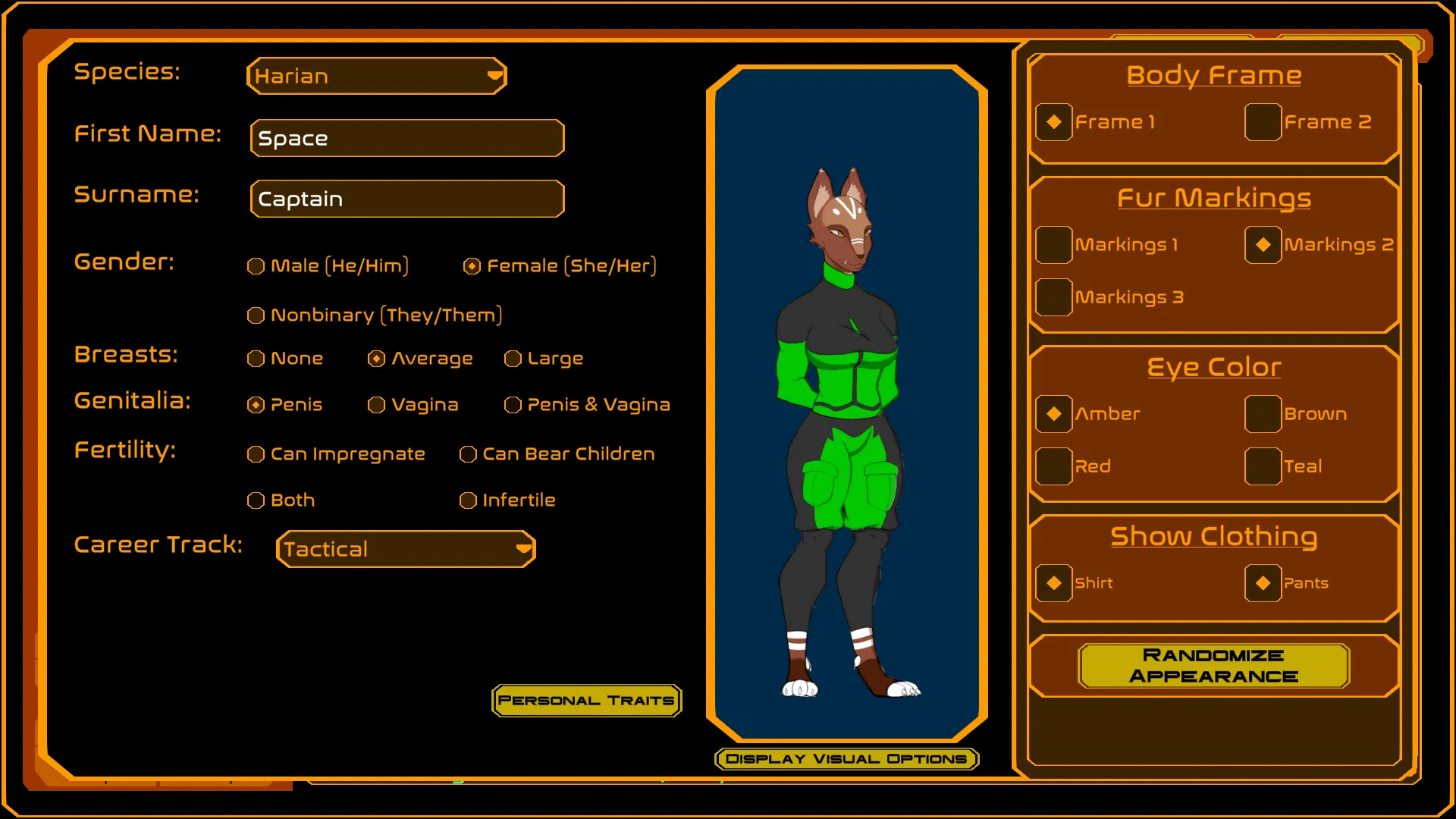 Carnal Voyages gameplay screenshot 1 (Ren'Py adult game) by DaScoot – free download