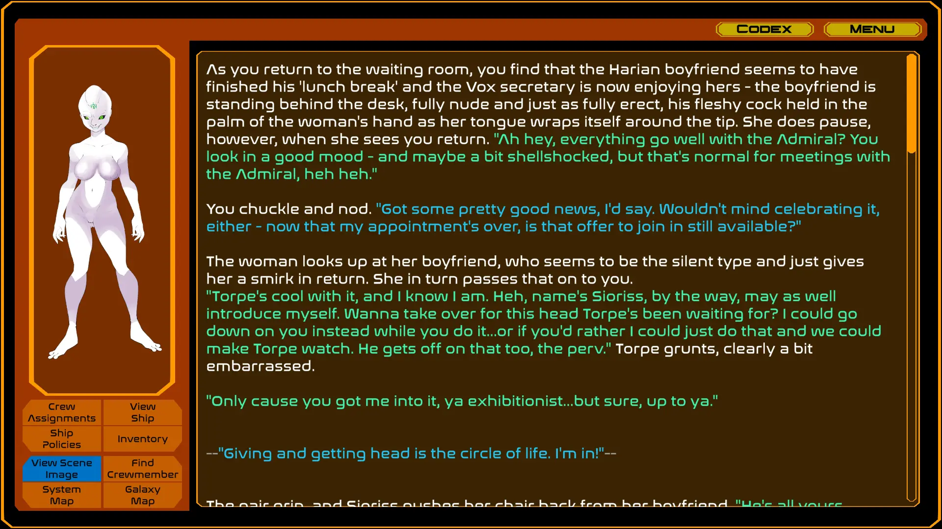 Carnal Voyages gameplay screenshot 8 (Ren'Py adult game) by DaScoot – free download