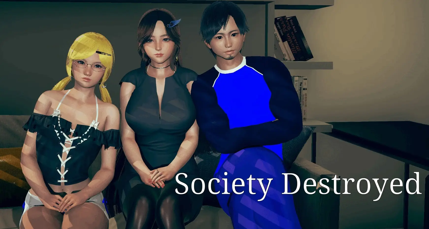 Society Destroyed cover 1.4.5 – Ren'Py adult game by BlueClear free download