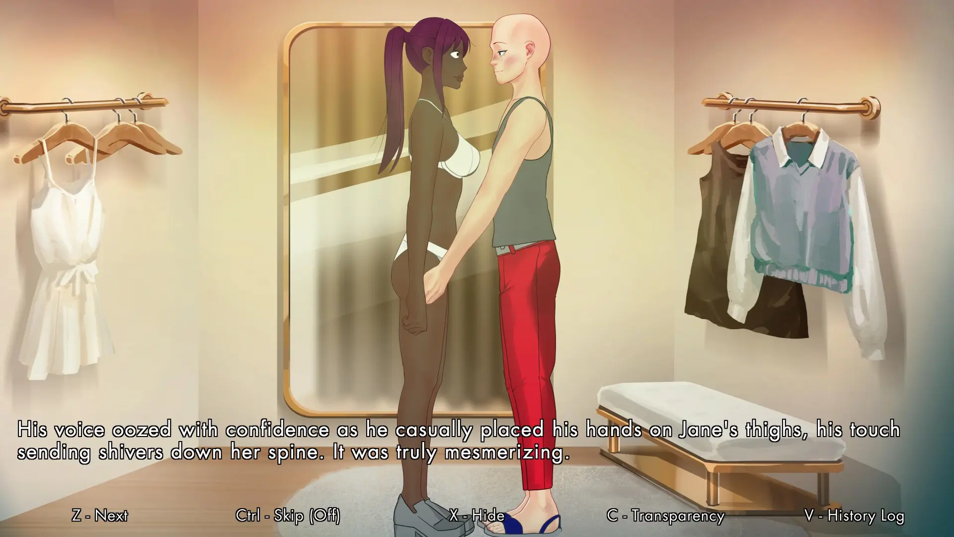 Unaware in the City gameplay screenshot 6 (Ren'Py adult game) by Mr. Unaware Studios – free download