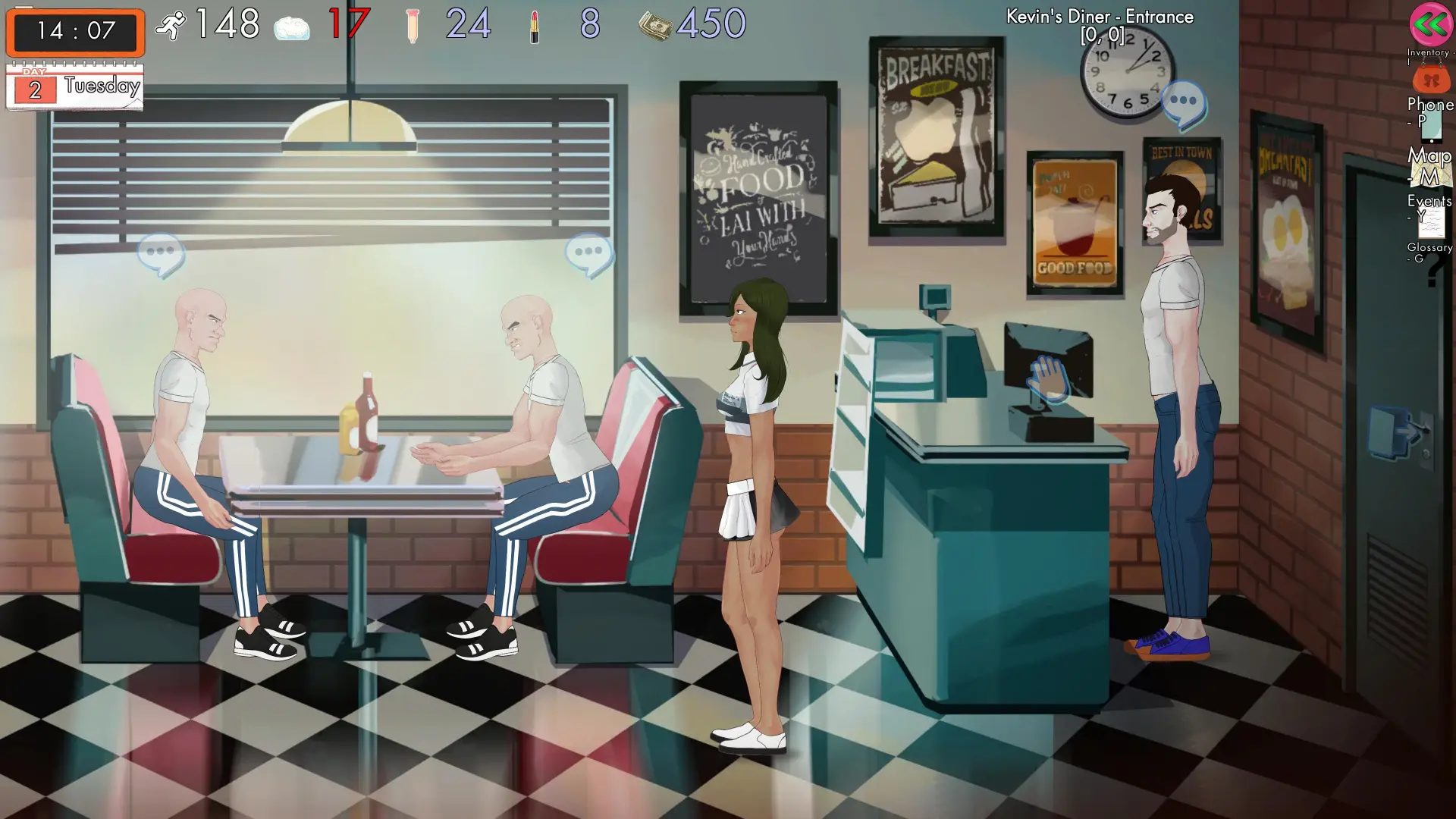 Unaware in the City gameplay screenshot 15 (Ren'Py adult game) by Mr. Unaware Studios – free download