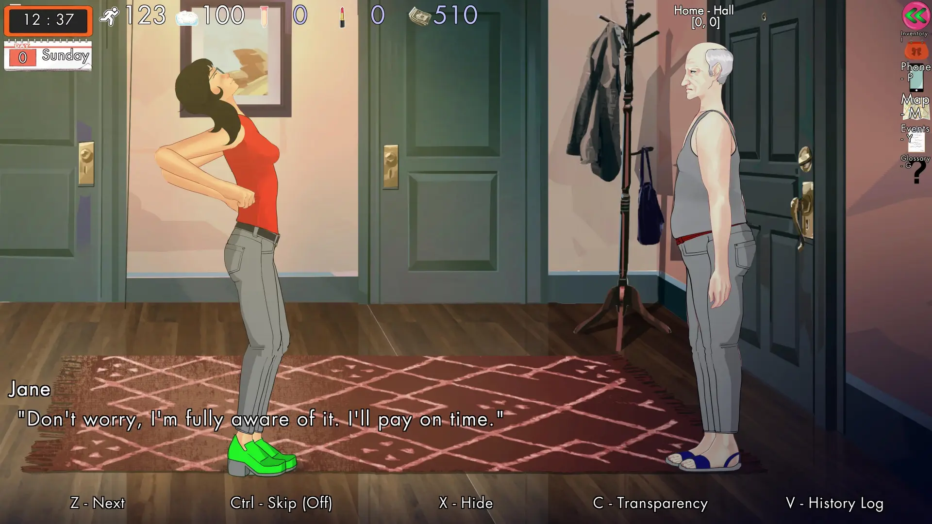 Unaware in the City gameplay screenshot 12 (Ren'Py adult game) by Mr. Unaware Studios – free download