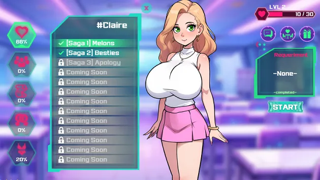 Hotime Saga gameplay screenshot 1 (Ren'Py adult game) by AdultPlay – free download