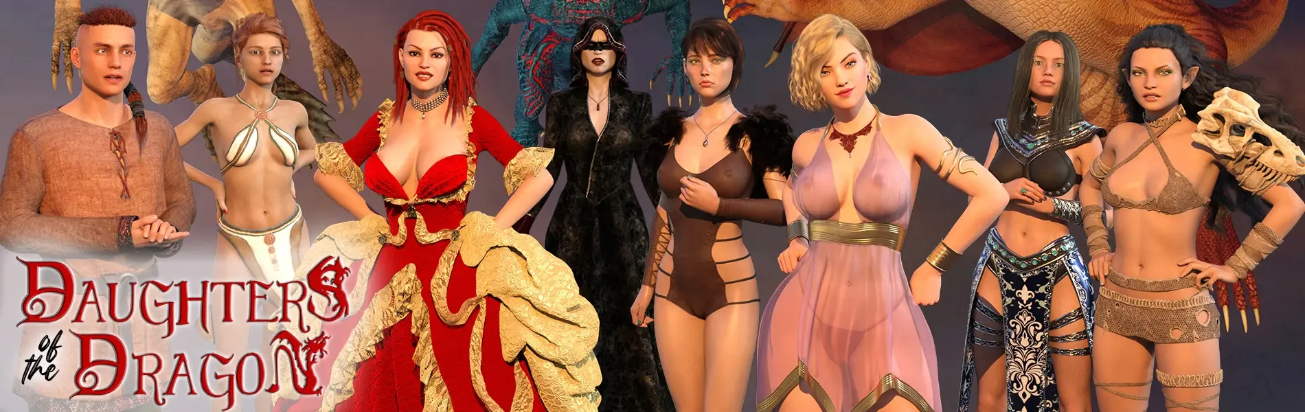 Daughters of the Dragon gameplay screenshot 4 (Ren'Py adult game) by Lewd Raccoon Games – free download