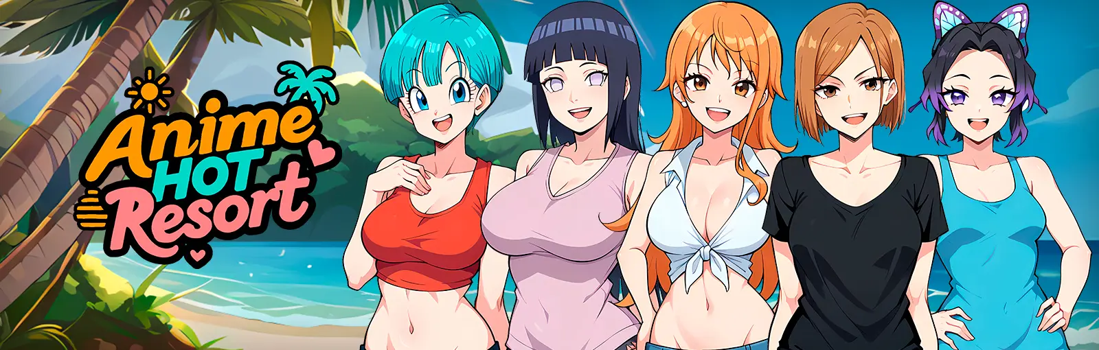 Anime Hot Resort gameplay screenshot 5 (Ren'Py adult game) by Naughty Narratives – free download