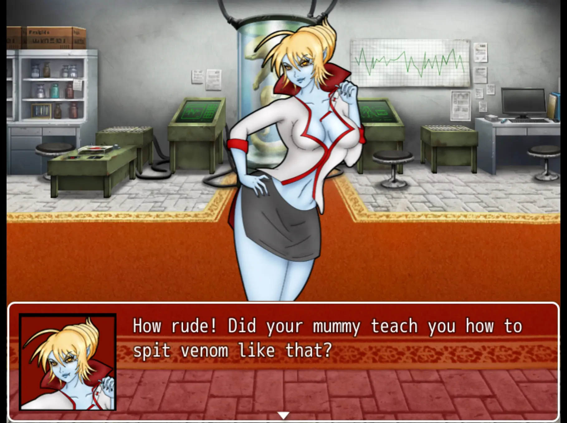 Crimson Veil gameplay screenshot 8 (Ren'Py adult game) by MKRUdesign Deviantart – free download