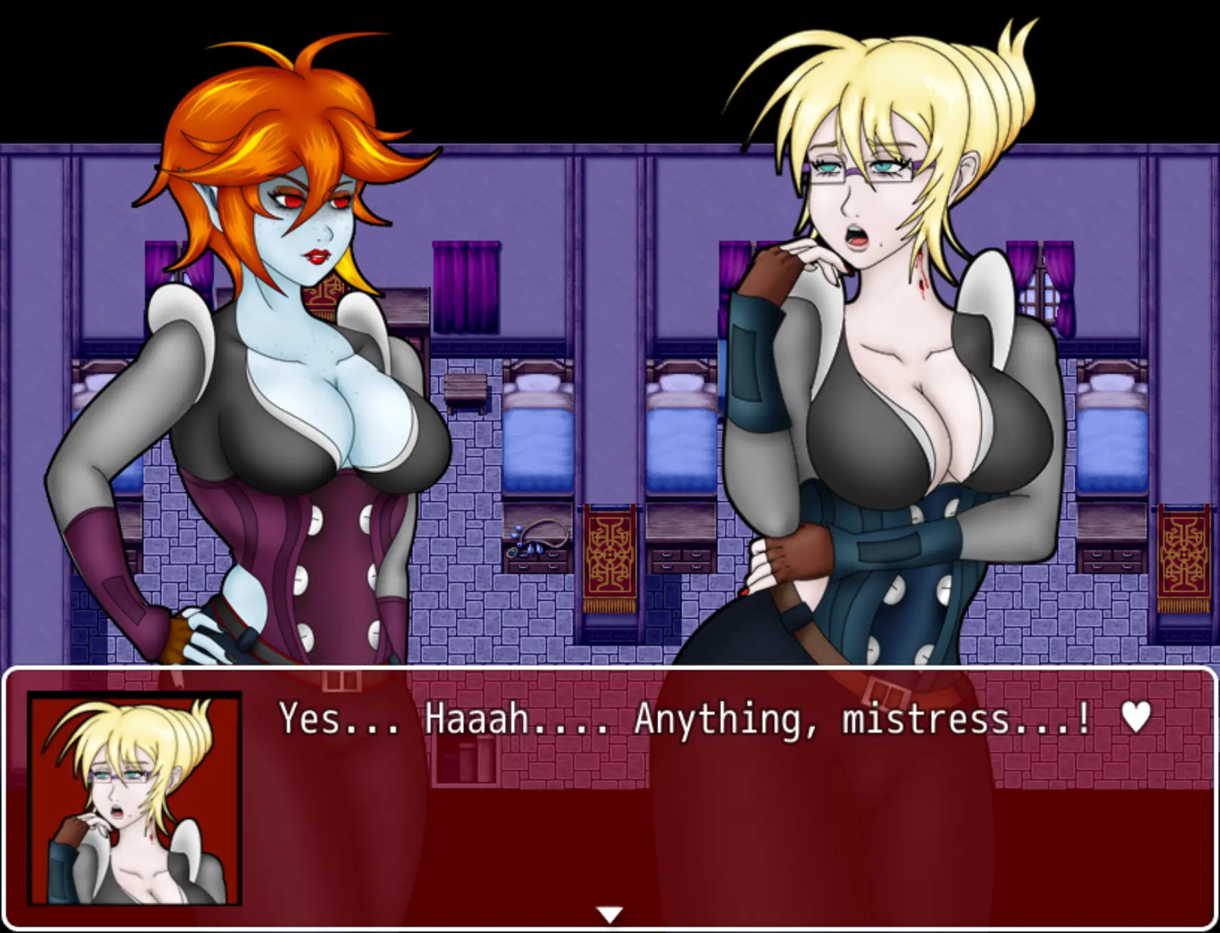 Crimson Veil gameplay screenshot 10 (Ren'Py adult game) by MKRUdesign Deviantart – free download