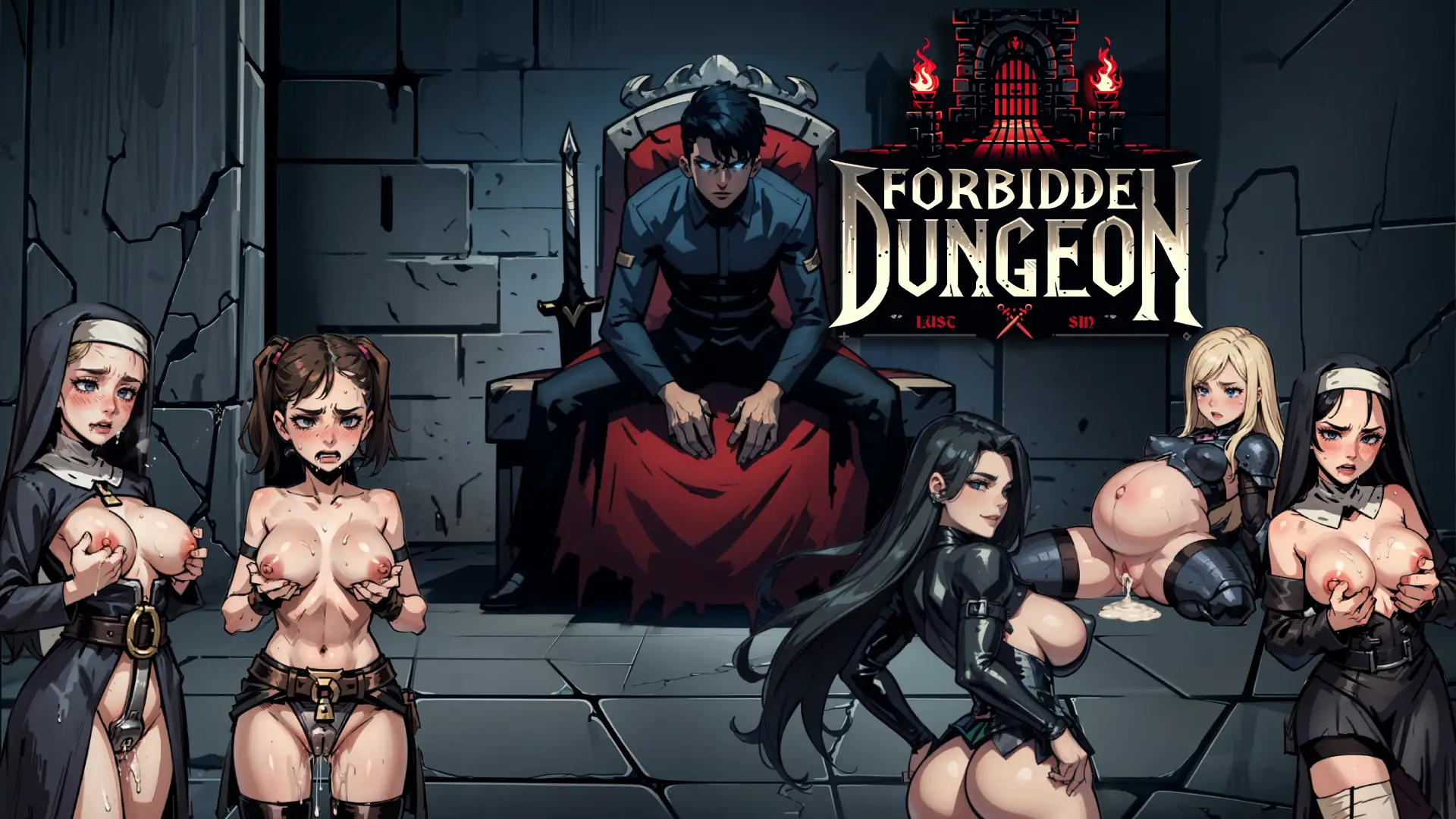 Forbidden Dungeon gameplay screenshot 5 (Ren'Py adult game) by Dark Forge Studios – free download