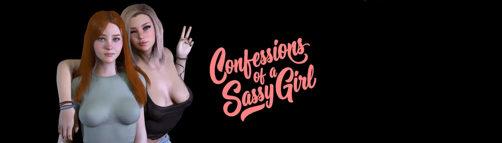 Confessions of a Sassy Girl cover 0.8.1 – Ren'Py adult game by Huninn free download