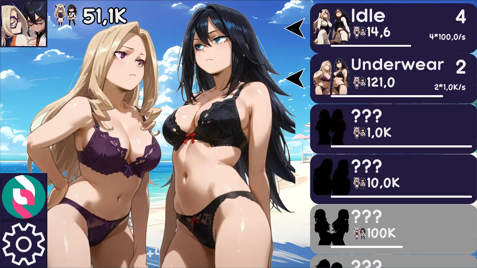 My Hero Academia Hentai Clicker gameplay screenshot 7 (Ren'Py adult game) by SilenceOfTheNight – free download