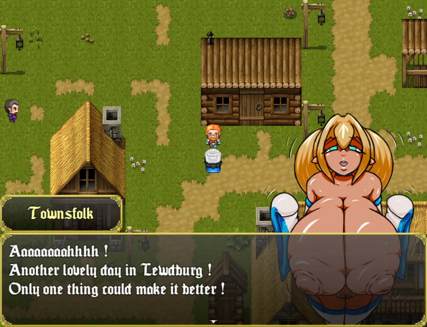 NTR Elf : Welcome to Lewdburg gameplay screenshot 9 (Ren'Py adult game) by Screwthename Suscribestar – free download