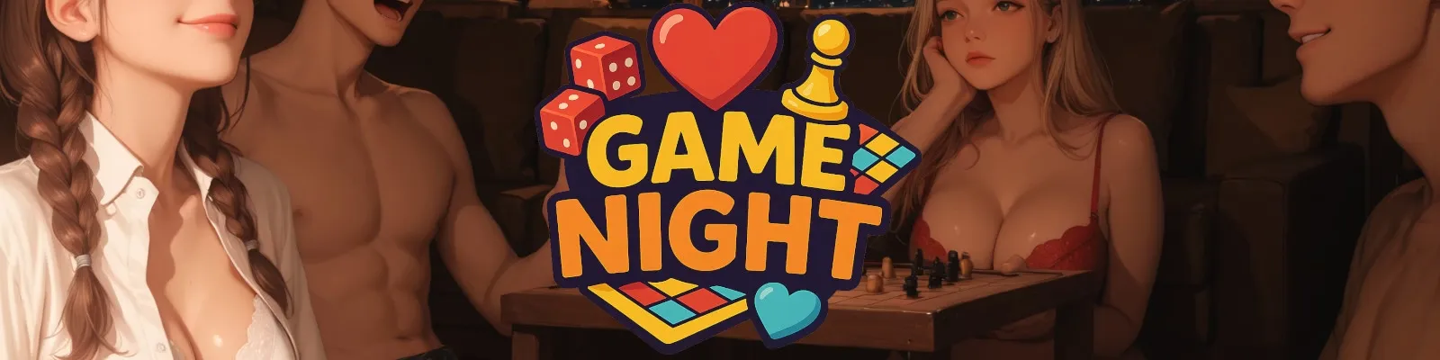 GameNight gameplay screenshot 1 (Ren'Py adult game) by Game Night – free download