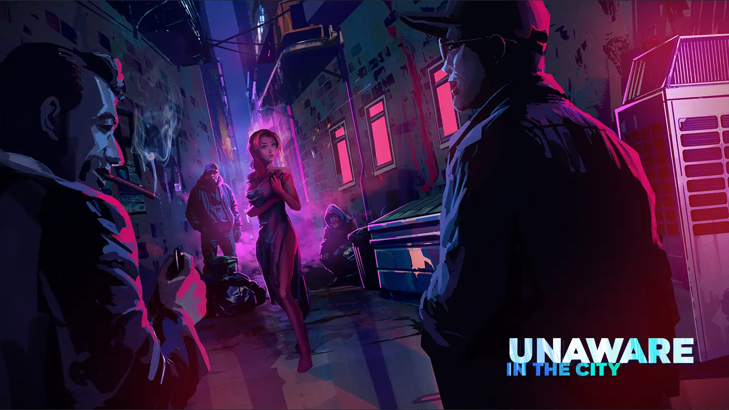 Unaware in the City gameplay screenshot 4 (Ren'Py adult game) by Mr. Unaware Studios – free download