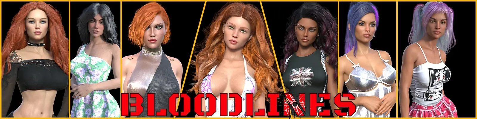 Bloodlines cover 1.04 Revised – Ren'Py adult game by PixelFlynt free download