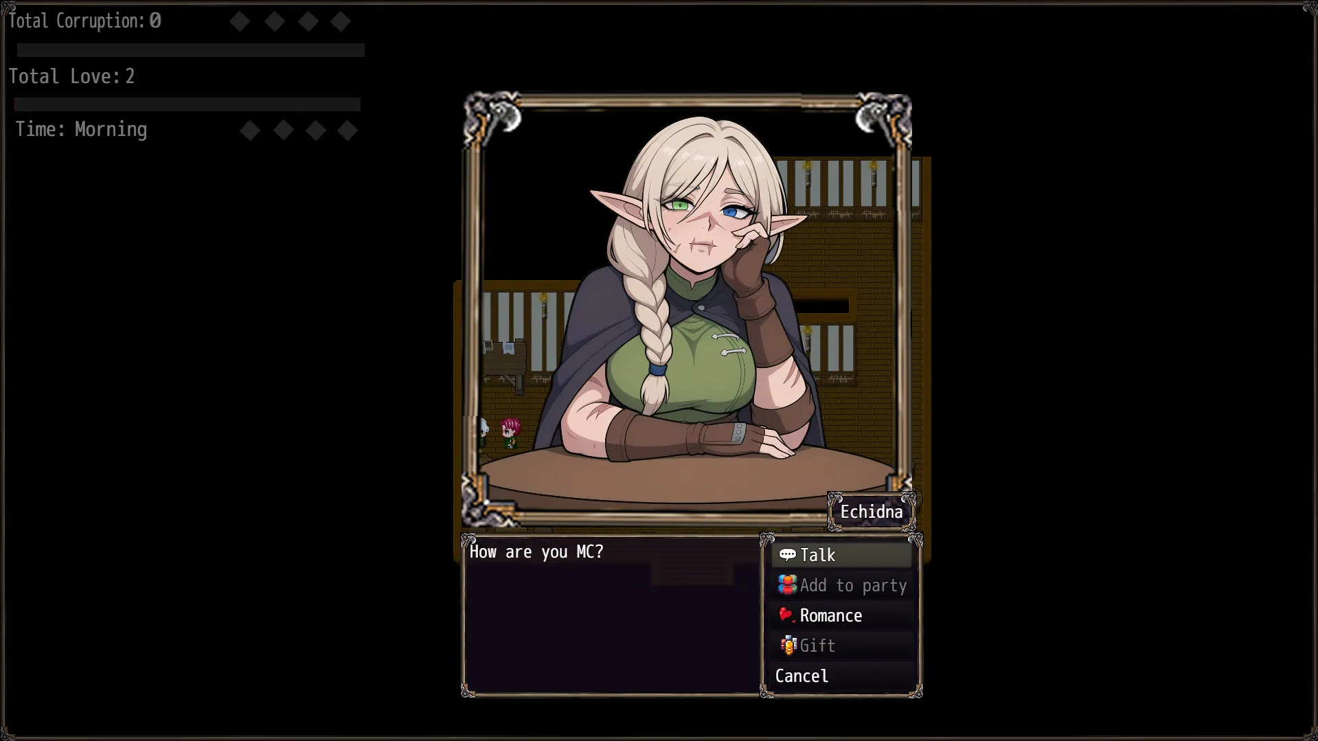 My Domestic Demon Queen gameplay screenshot 1 (Ren'Py adult game) by BrokenHeart – free download