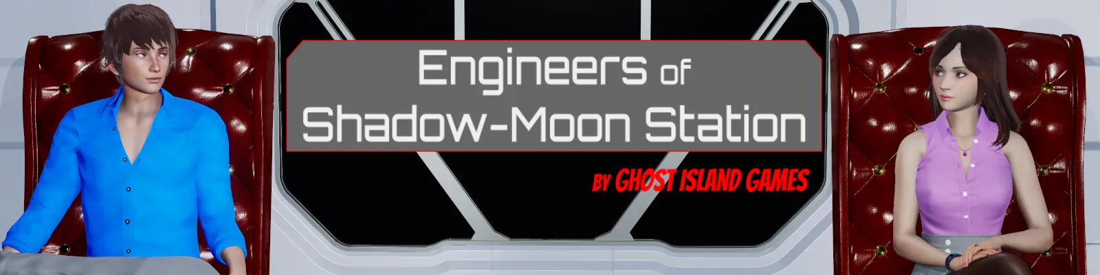 Engineers of Shadow-Moon Station gameplay screenshot 1 (Ren'Py adult game) by Ghost Island Games – free download