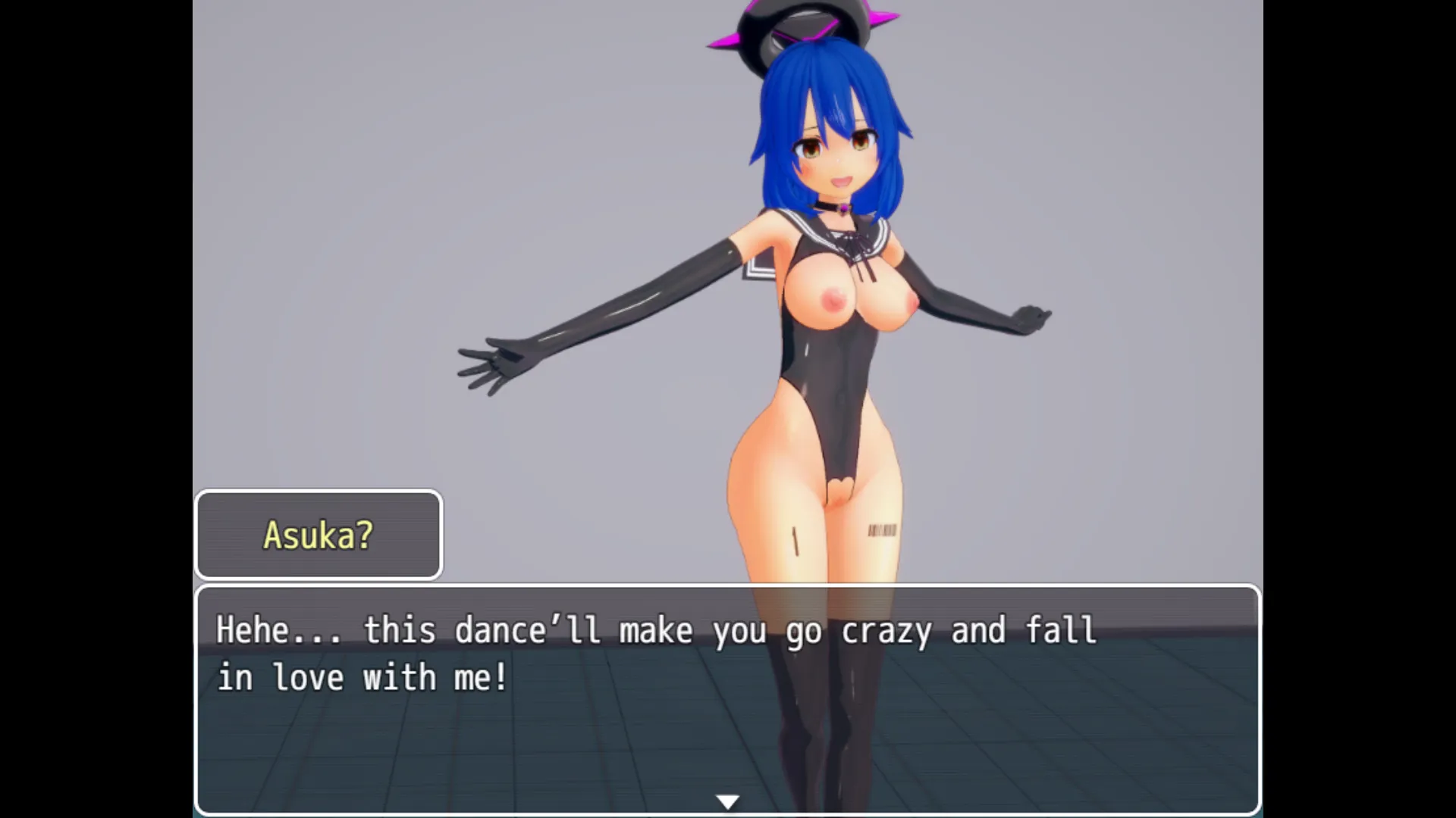 Great Exorcist Asuka gameplay screenshot 1 (Ren'Py adult game) by H.ERO – free download