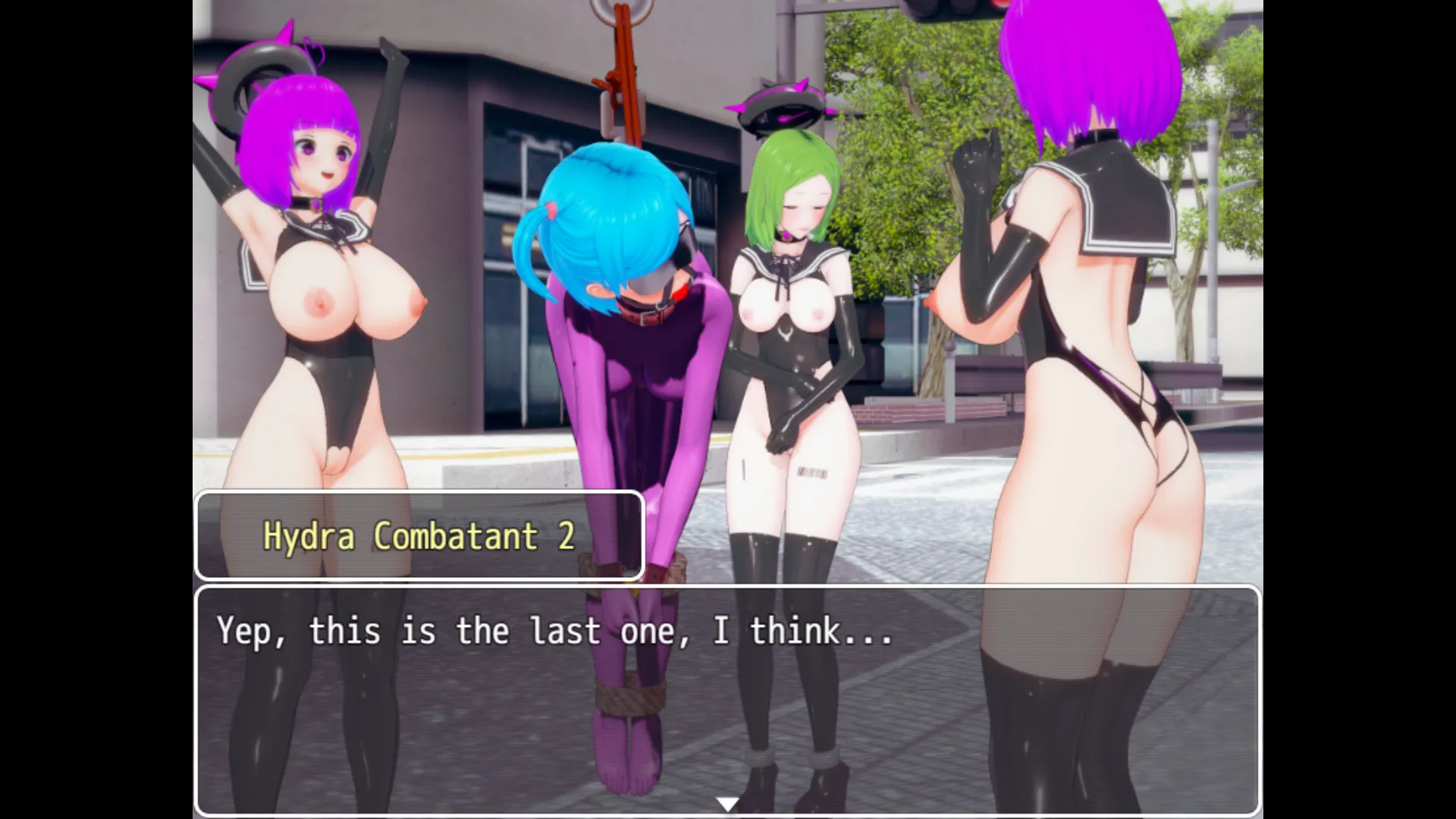 Great Exorcist Asuka gameplay screenshot 4 (Ren'Py adult game) by H.ERO – free download