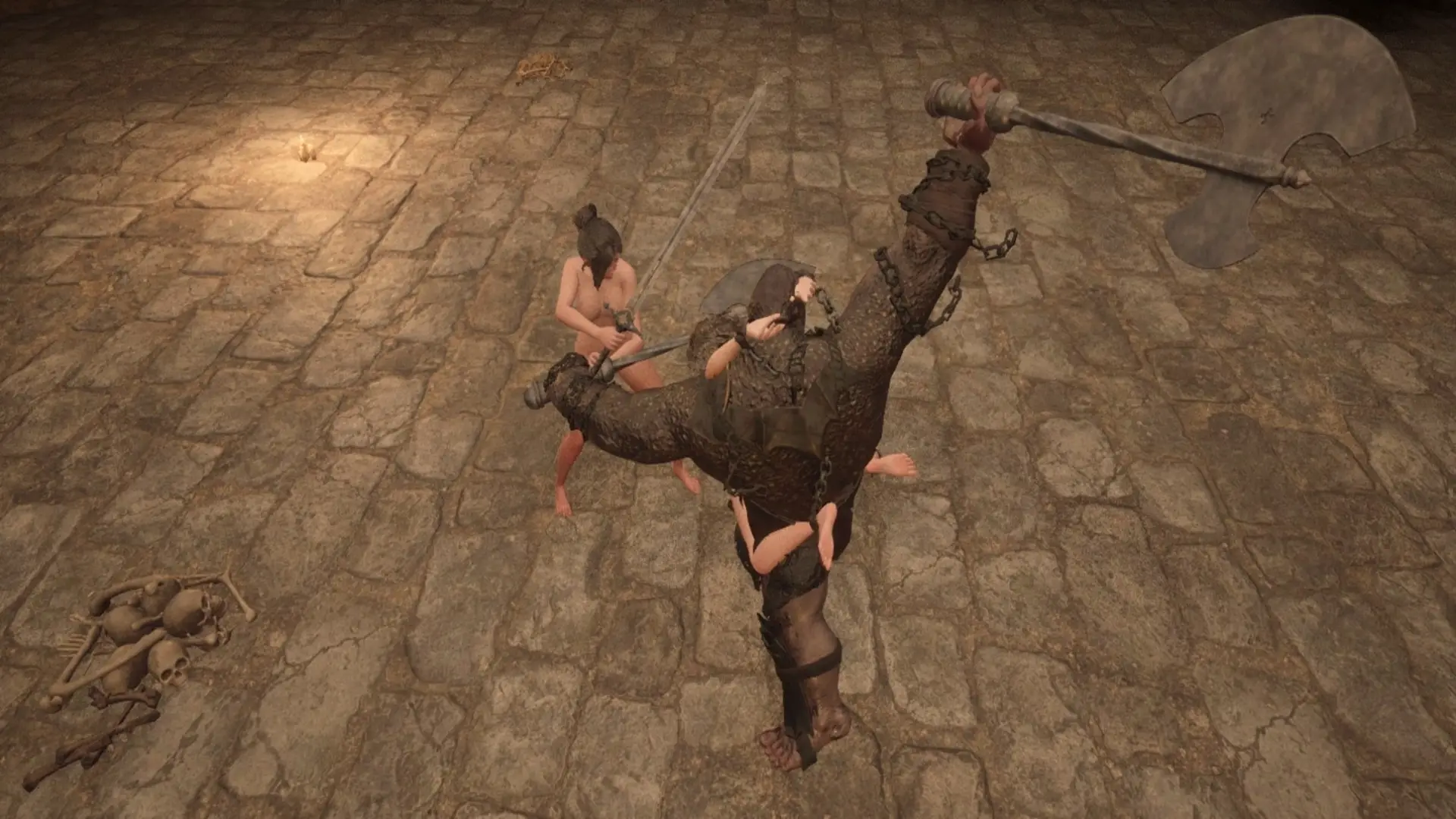 Depths of the Slave Dungeon gameplay screenshot 3 (Ren'Py adult game) by PolkaStudio – free download