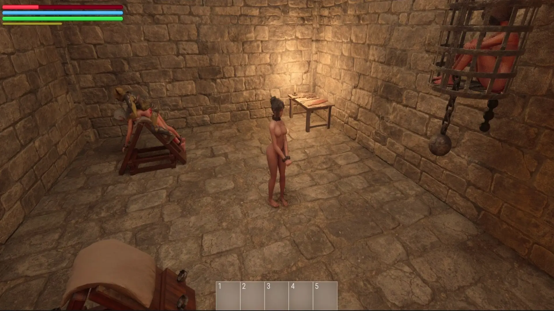 Depths of the Slave Dungeon gameplay screenshot 5 (Ren'Py adult game) by PolkaStudio – free download