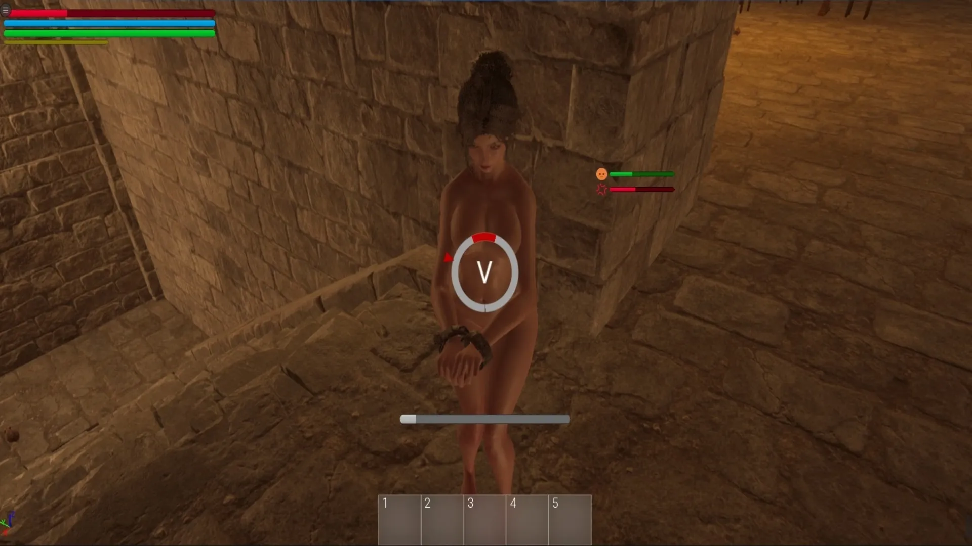 Depths of the Slave Dungeon gameplay screenshot 4 (Ren'Py adult game) by PolkaStudio – free download