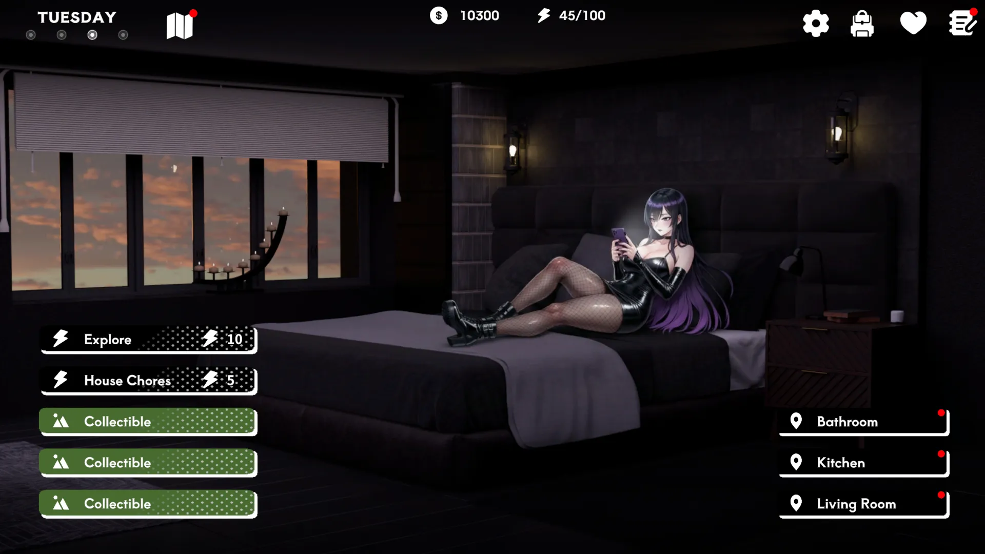 Goth Mommy Hikari gameplay screenshot 11 (Ren'Py adult game) by eroverse_st – free download