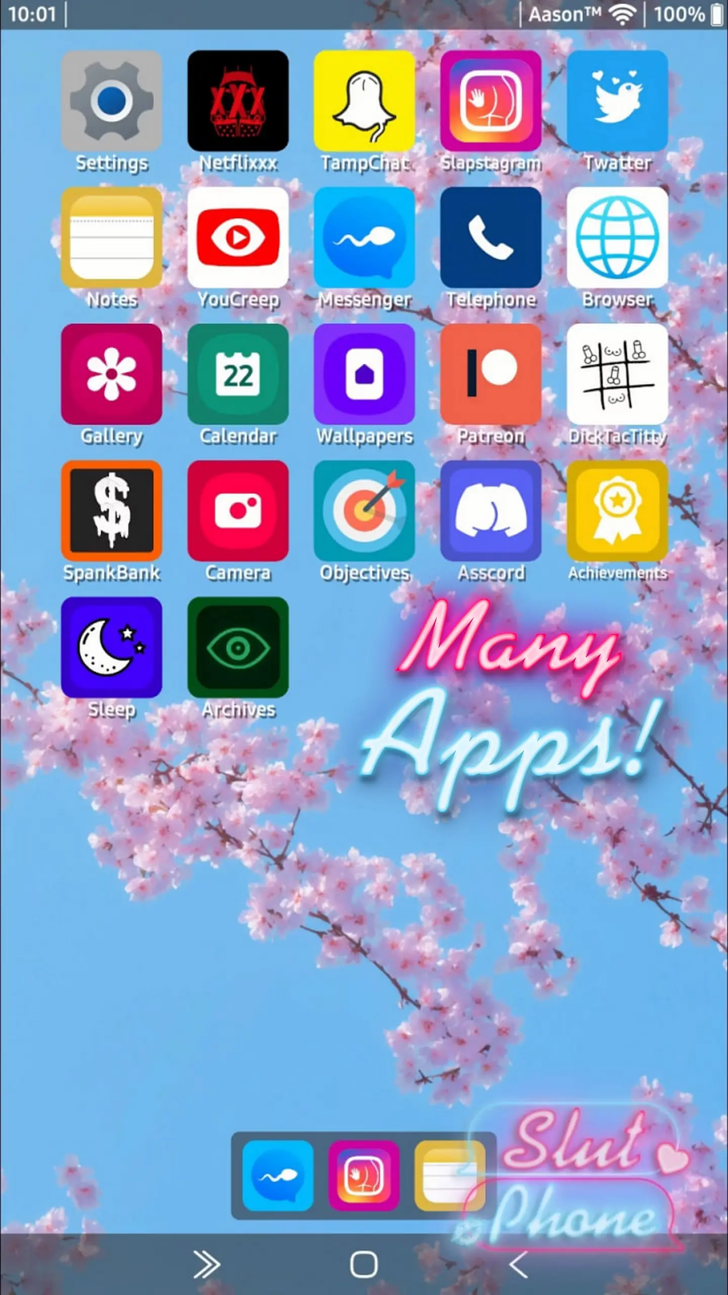 Slut Phone gameplay screenshot 3 (Ren'Py adult game) by Aason – free download