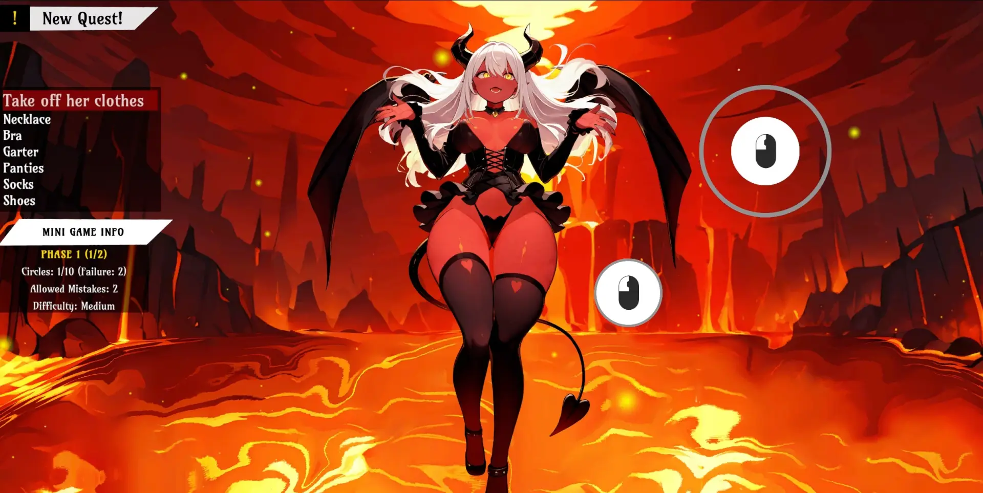 Hellasure gameplay screenshot 2 (Ren'Py adult game) by Viznity Games – free download