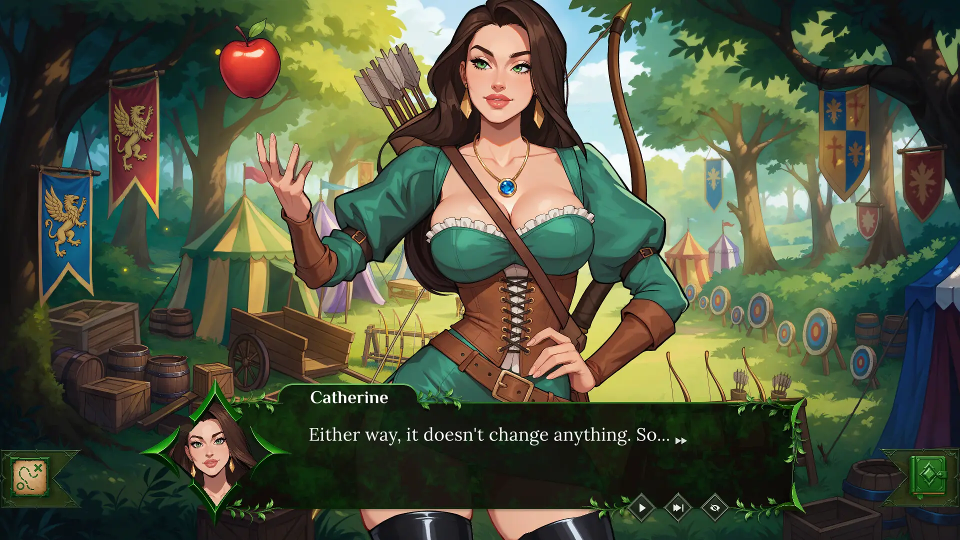 Throbbin Hood gameplay screenshot 5 (Ren'Py adult game) by BanzaiProject – free download