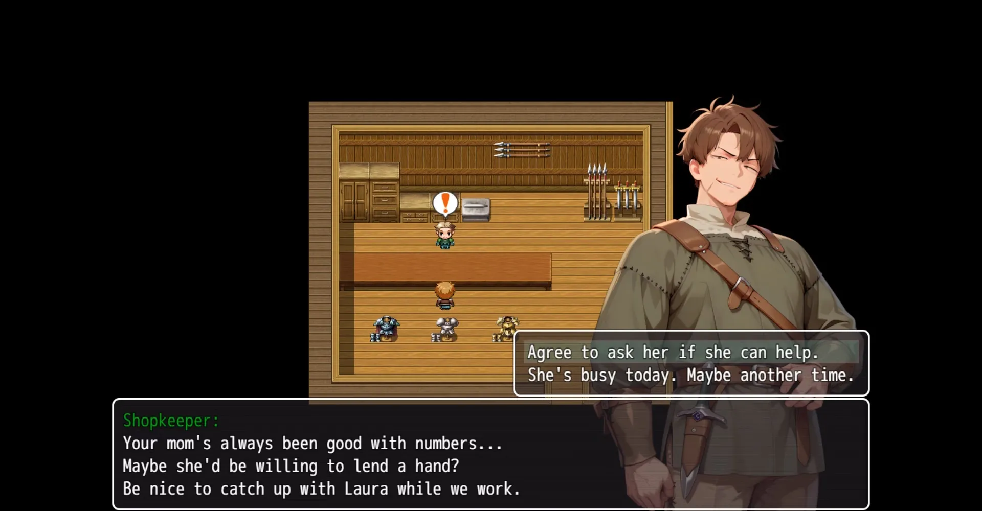 Laura and the NTR Village gameplay screenshot 3 (Ren'Py adult game) by MislightGames – free download