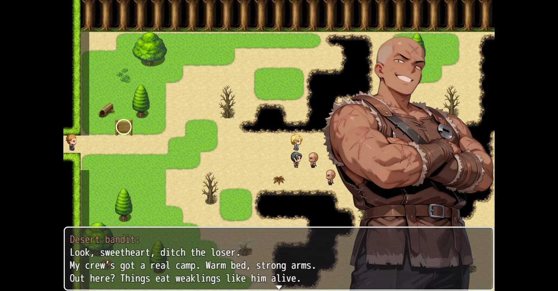 Laura and the NTR Village gameplay screenshot 6 (Ren'Py adult game) by MislightGames – free download