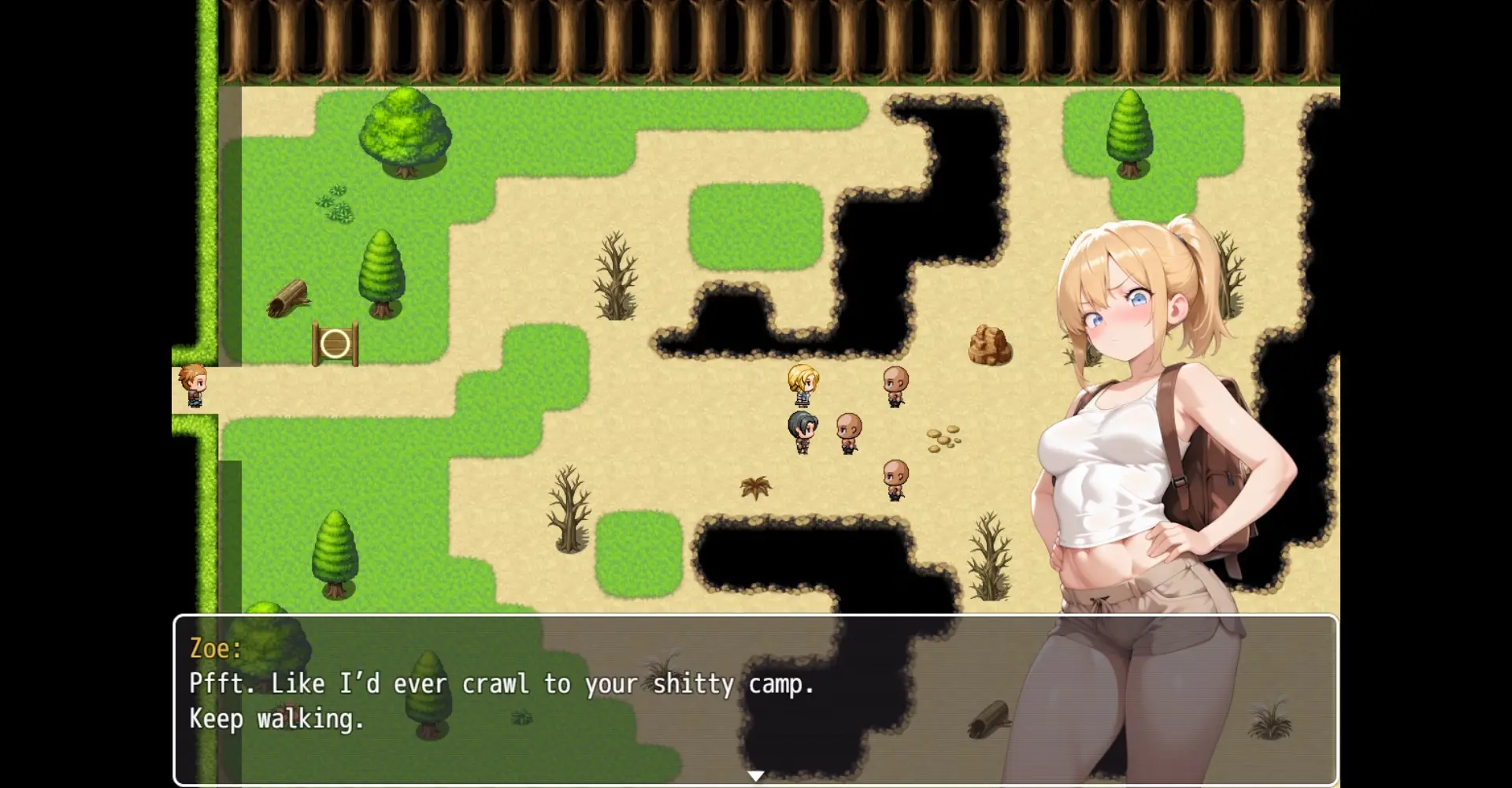 Laura and the NTR Village gameplay screenshot 7 (Ren'Py adult game) by MislightGames – free download
