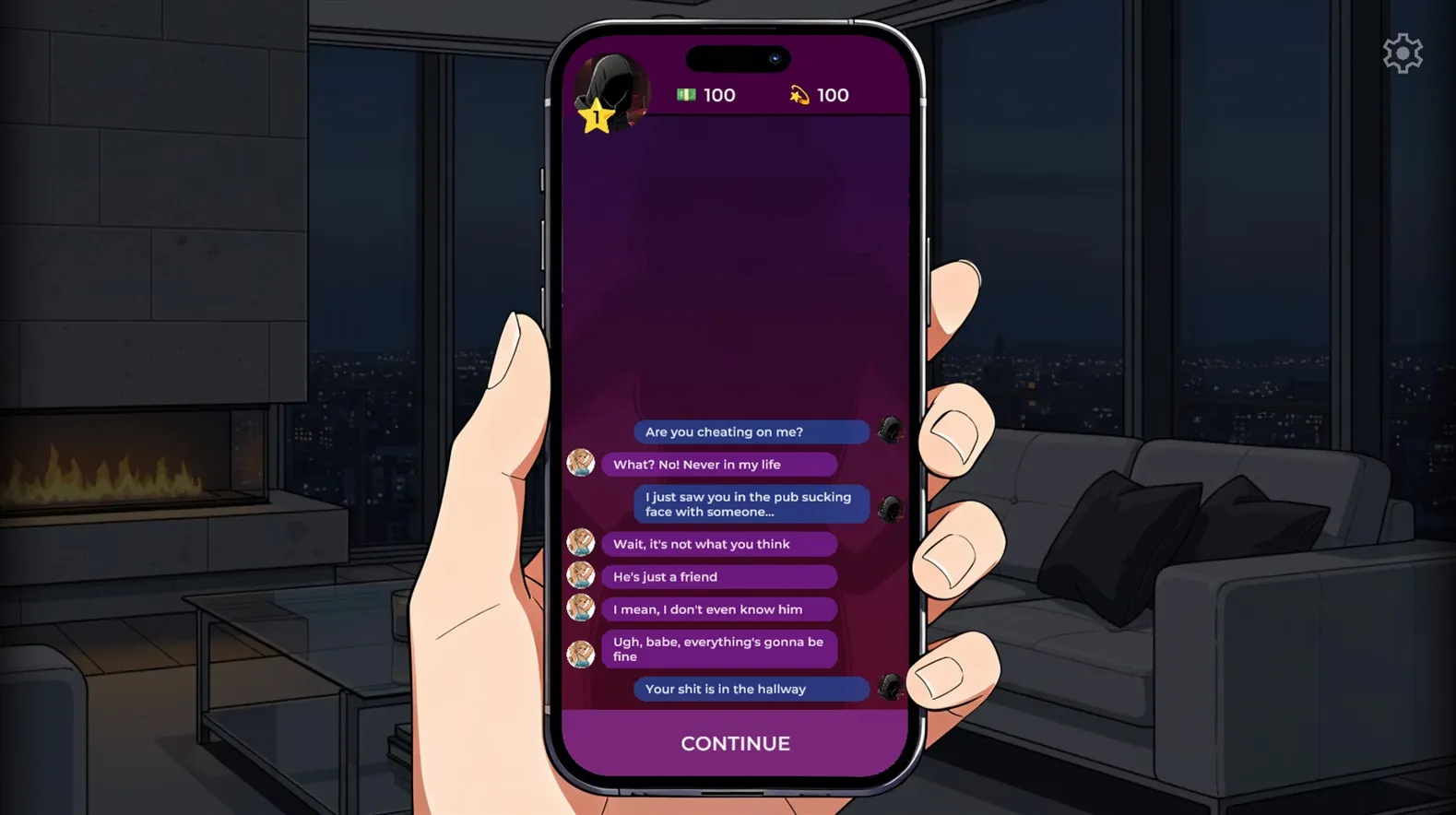 LoveLinker gameplay screenshot 3 (Ren'Py adult game) by Ms. Peach – free download