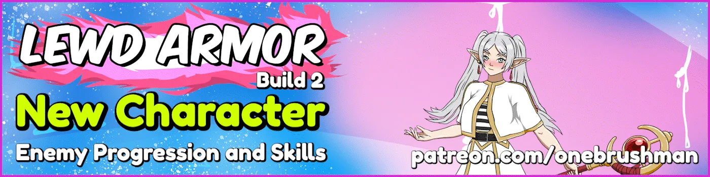 Lewd Armor cover Build 3.3 – Godot adult game by OneBrushMan free download