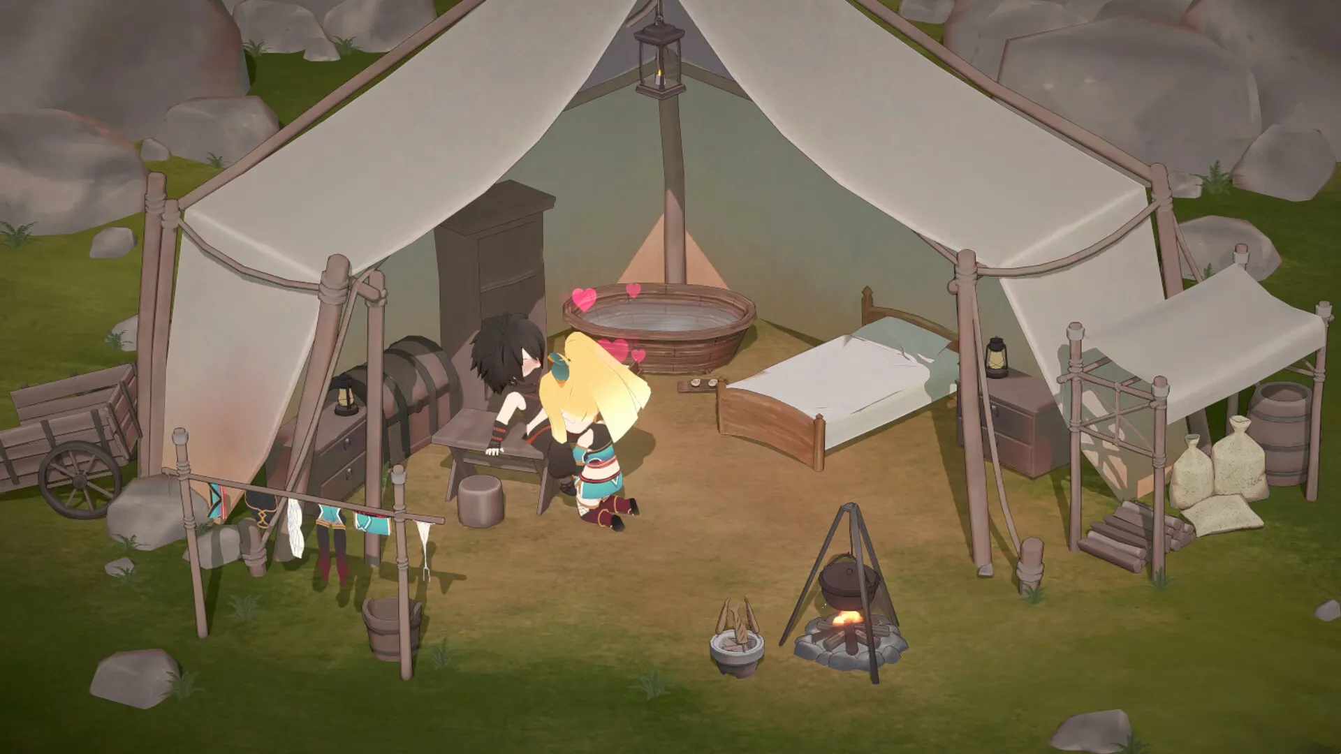 Flee, My Elven Ninja! 3D gameplay screenshot 1 (Ren'Py adult game) by Barance Studio – free download