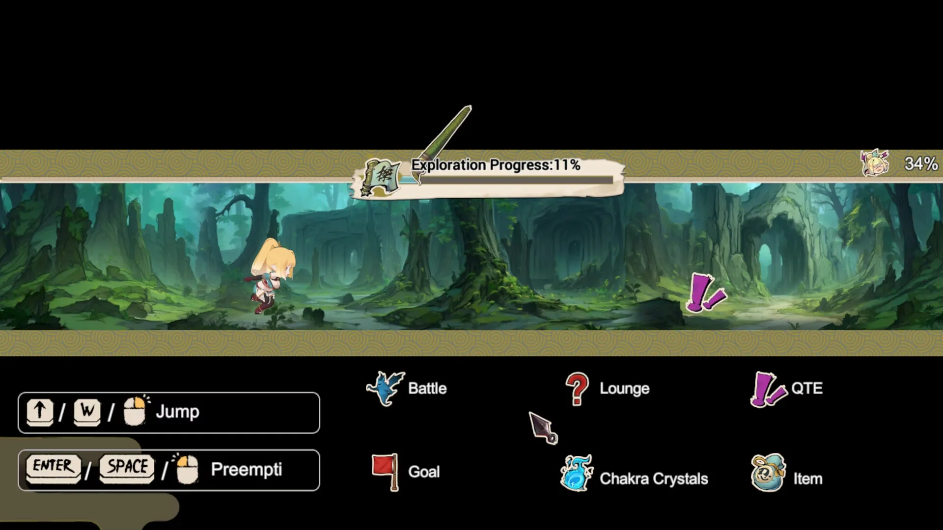 Flee, My Elven Ninja! 3D gameplay screenshot 3 (Ren'Py adult game) by Barance Studio – free download